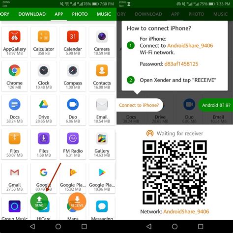 how to transfer files from iphone xender to pc