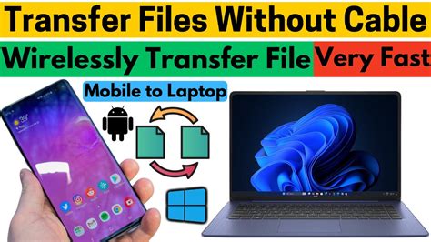 how to transfer files from mobile to laptop without data cable