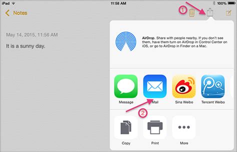 how to transfer ipad notes to mac