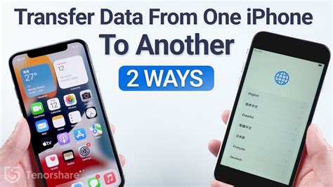 how to transfer iphone data to another iphone without icloud