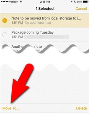 how to transfer notes from gmail to icloud on iphone