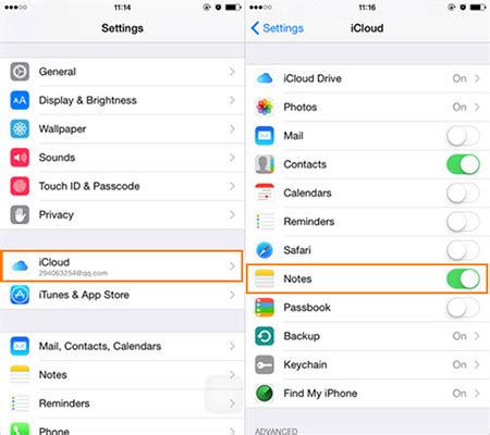 how to transfer notes from icloud to ipad