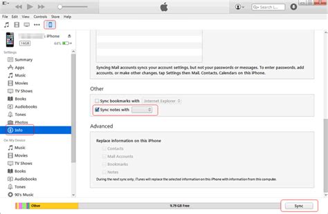 how to transfer notes from iphone to computer with itunes