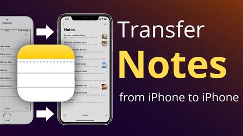 how to transfer notes on iphone