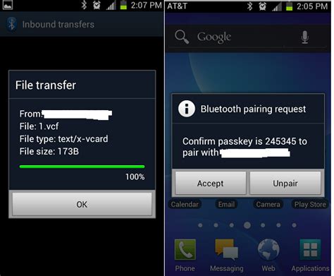 how to transfer sms from android to android via bluetooth