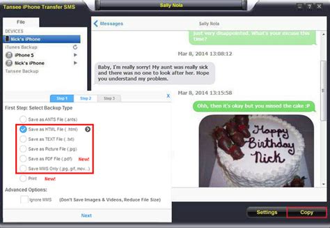 how to transfer text messages from iphone to computer to print