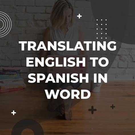 how to translate to spanish in word