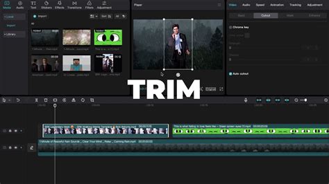 how to trim video capcut