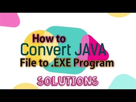 how to turn a java program into an executable file