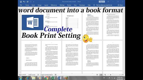 how to turn a word document into a book format