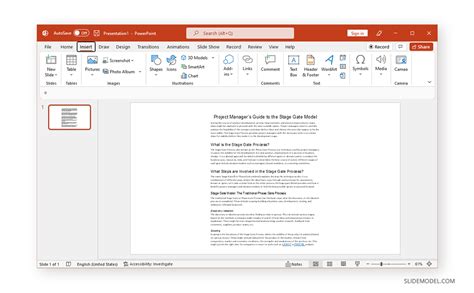 how to turn a word document into a presentation