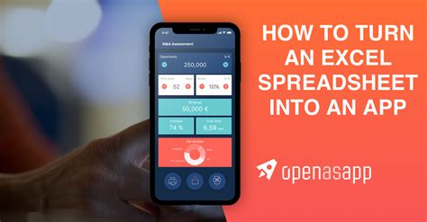 how to turn an excel spreadsheet into a mobile app