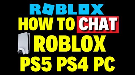 how to turn chat on roblox ps5