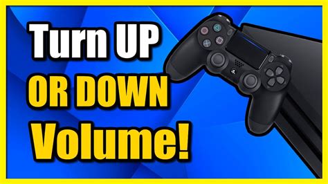 how to turn down volume on ps4 controller