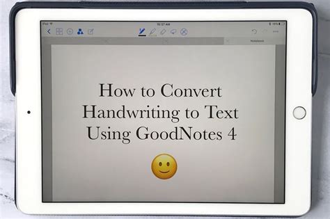 how to turn handwriting to text on ipad notes