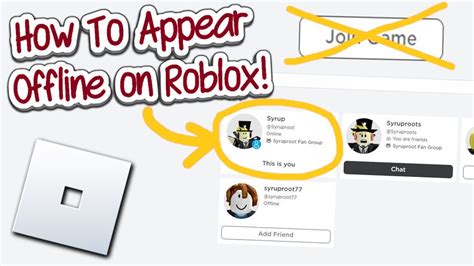 how to turn myself offline on roblox