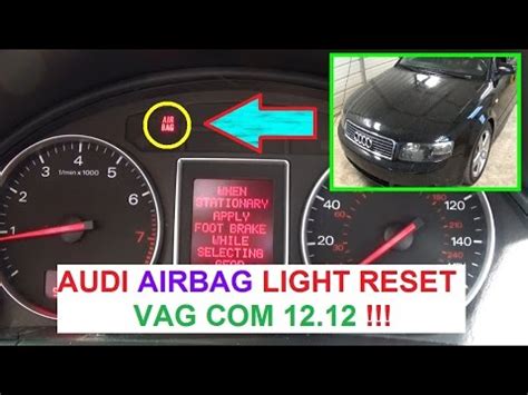 how to turn off airbag light on audi a4