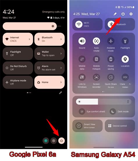 how to turn off android phone with buttons
