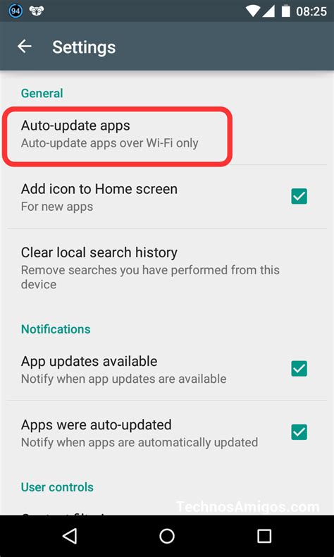 how to turn off automatic app updates on android