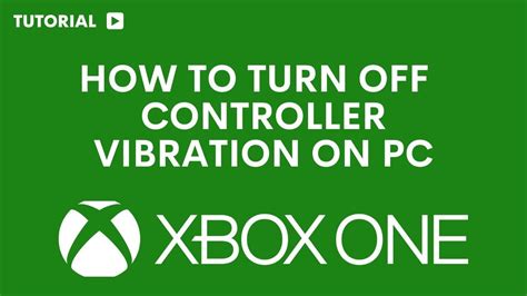 how to turn off controller vibration pc