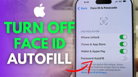 how to turn off face id for passwords