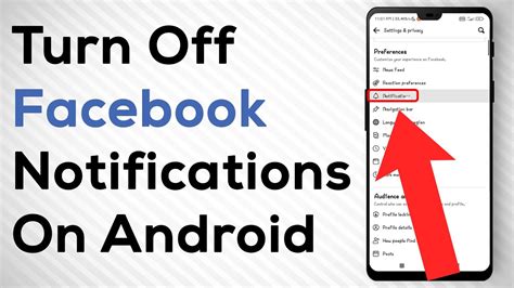 how to turn off facebook notifications on an android phone