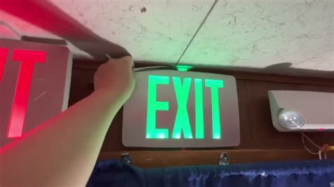 how to turn off fire exit light