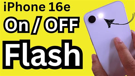 how to turn off flashlight on iphone 16e