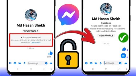 how to turn off into an encryption on facebook messenger