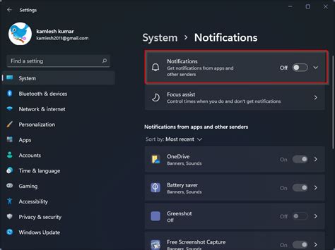 how to turn off notifications for one class in canvas