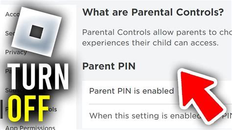 how to turn off parental controls on roblox without password
