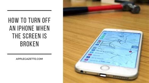 how to turn off phone with broken screen