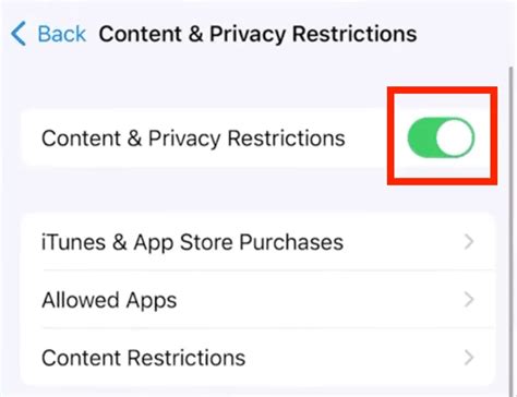 how to turn off restrictions on iphone apps
