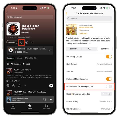 how to turn off spotify podcast notifications