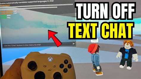 how to turn off text chat on roblox console