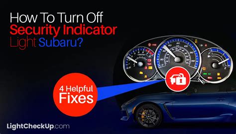how to turn off the security indicator light
