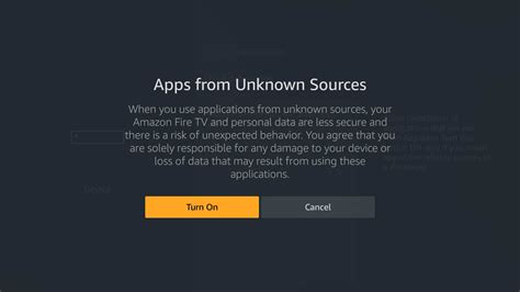 how to turn off unknown apps on firestick lite