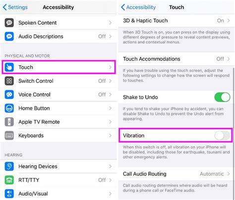 how to turn off vibration on amazon app on iphone