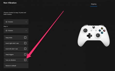 how to turn off xbox controller vibration pc