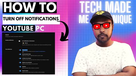 how to turn off youtube notifications on laptop