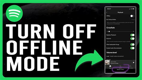 how to turn offline mode on spotify desktop