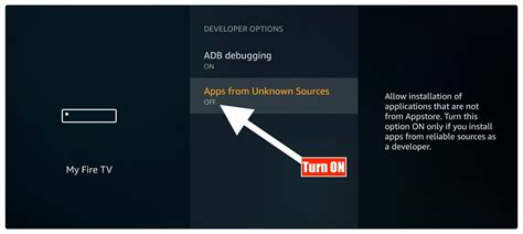 how to turn on apps from unknown sources on firestick 3rd generation