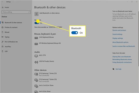 how to turn on bluetooth on windows 10 with keyboard