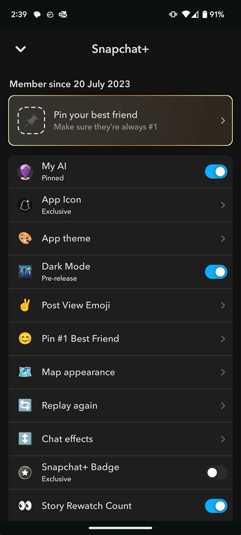 how to turn on dark theme on snapchat android
