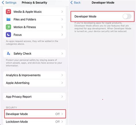 how to turn on developer mode on iphone 7