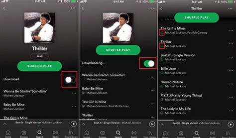 how to turn on download with data on spotify