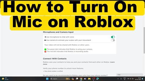 how to turn on mic in roblox ios