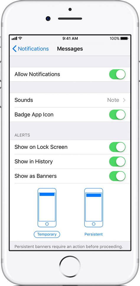 how to turn on notifications on iphone apps