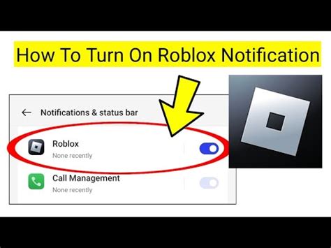 how to turn on roblox notifications