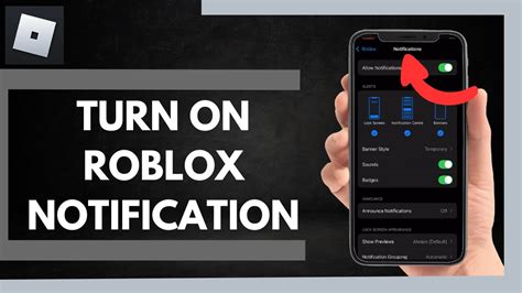 how to turn on roblox notifications on iphone